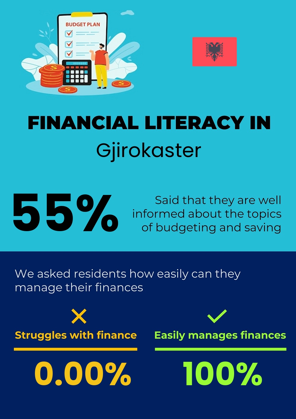 Financial literacy and difficulty in budgeting and financial planning for families in Gjirokaster