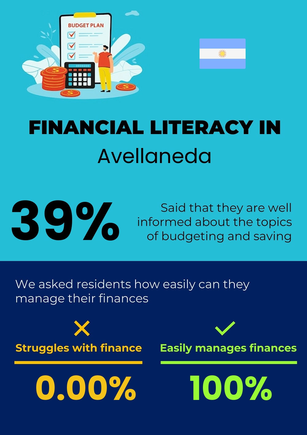 Financial literacy and difficulty in budgeting and financial planning for individuals in Avellaneda