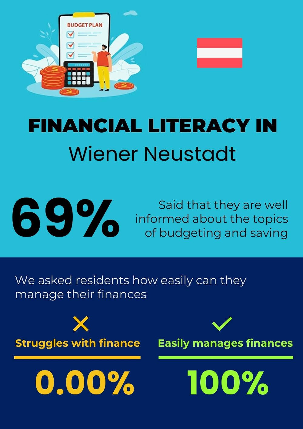 Financial literacy and difficulty in budgeting and financial planning for individuals in Wiener Neustadt