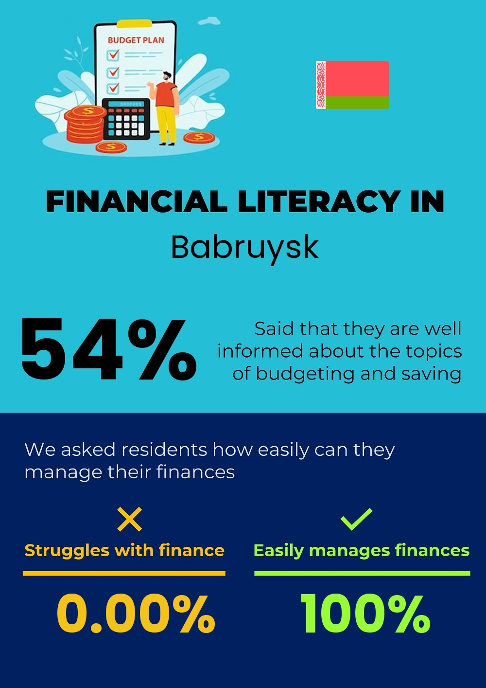 Financial literacy and difficulty in budgeting and financial planning in Babruysk