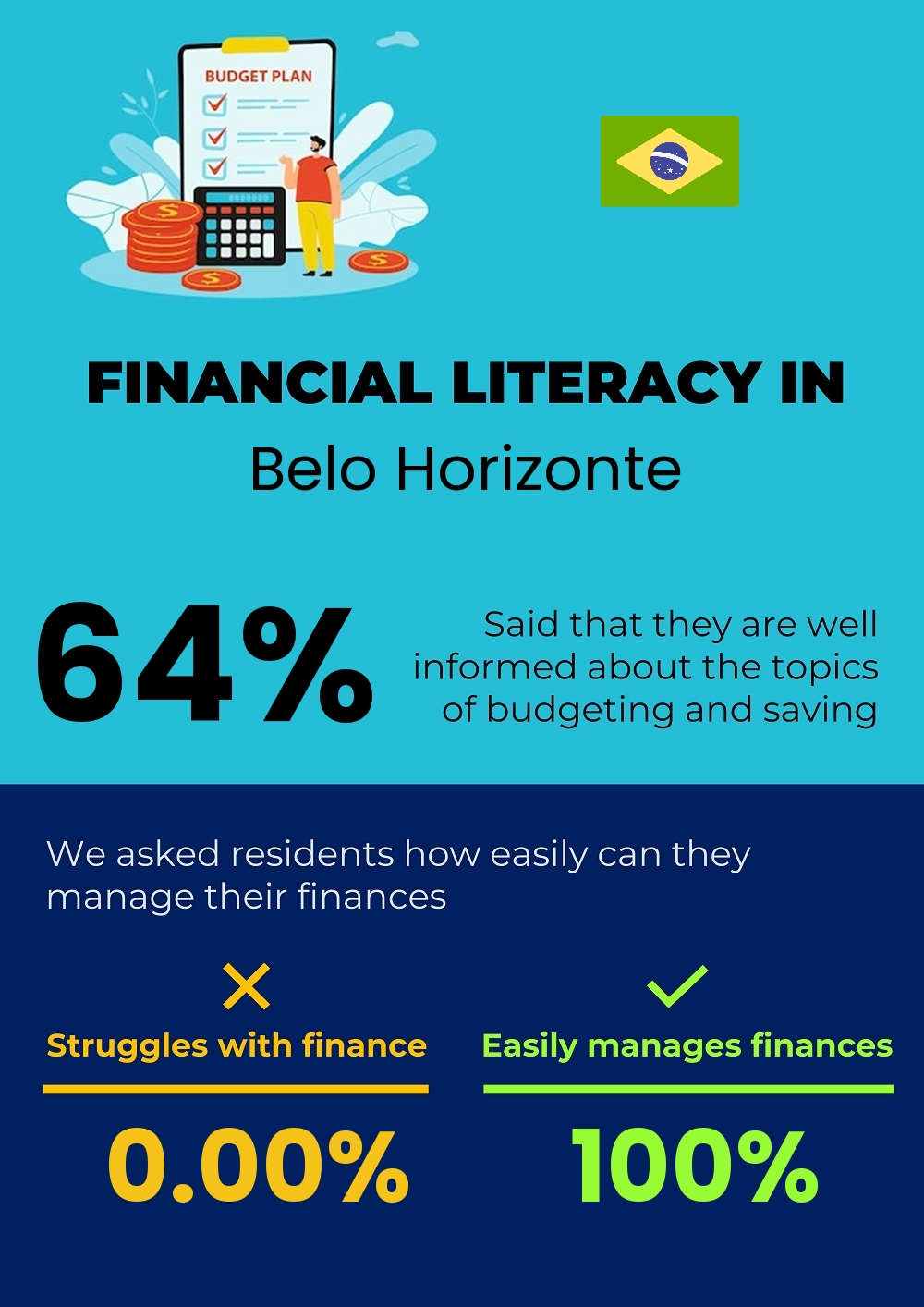 Financial literacy and difficulty in budgeting and financial planning in Belo Horizonte