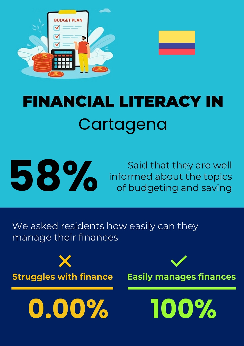 Financial literacy and difficulty in budgeting and financial planning in Cartagena