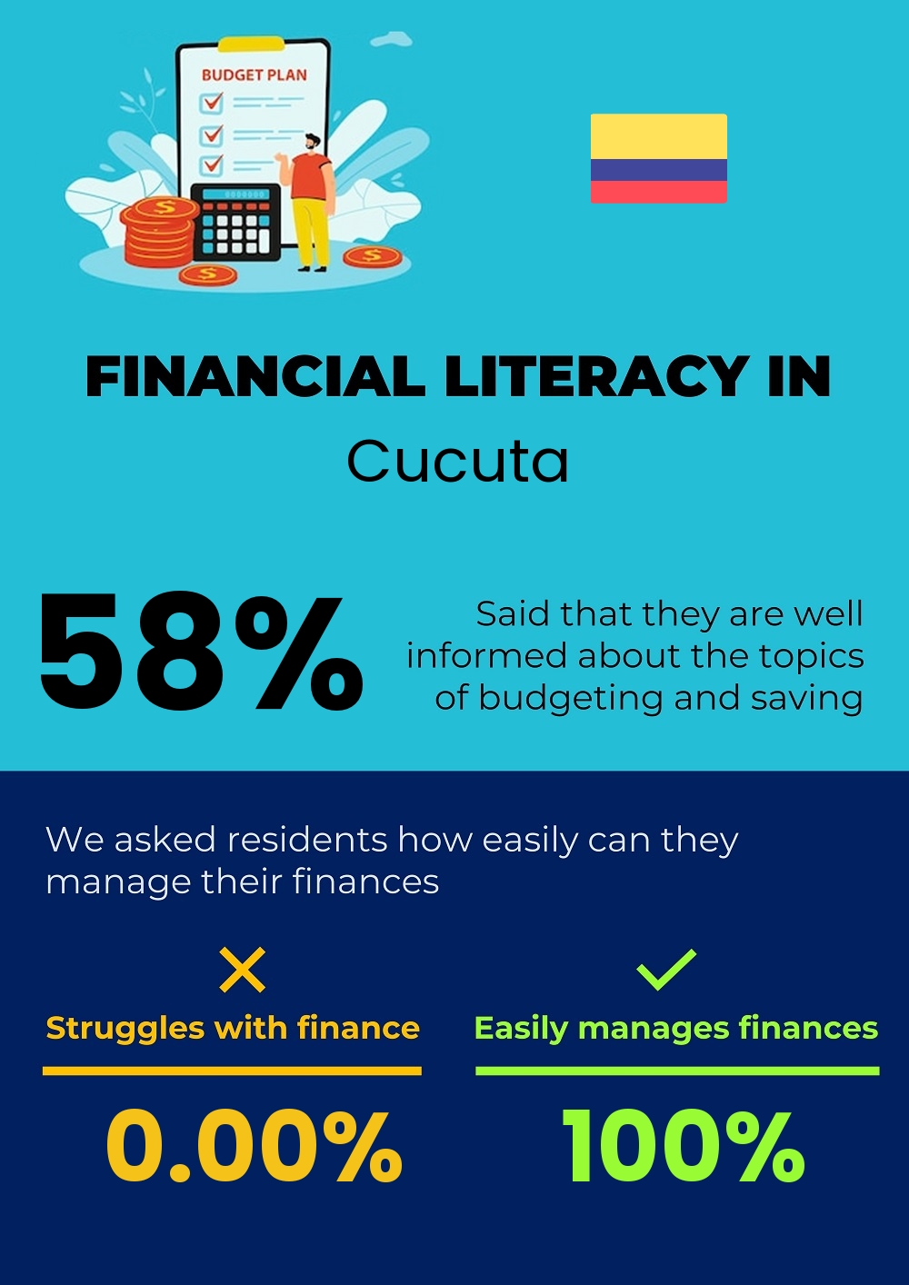 Financial literacy and difficulty in budgeting and financial planning in Cucuta