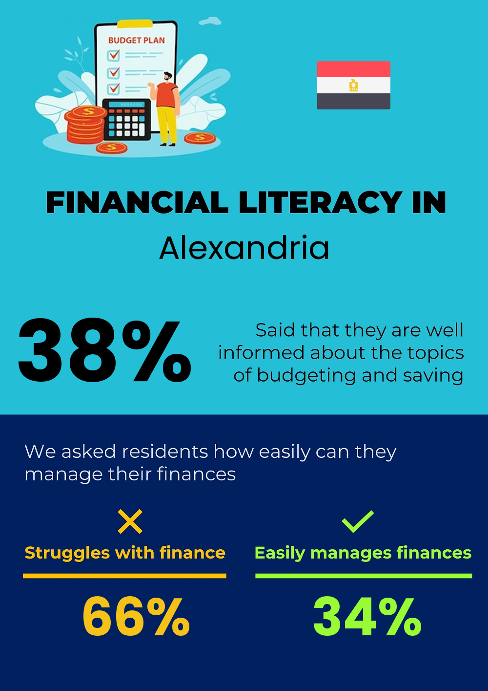 Financial literacy and difficulty in budgeting and financial planning for individuals in Alexandria Financial literacy and difficulty in budgeting and financial planning for individuals in Alexandria