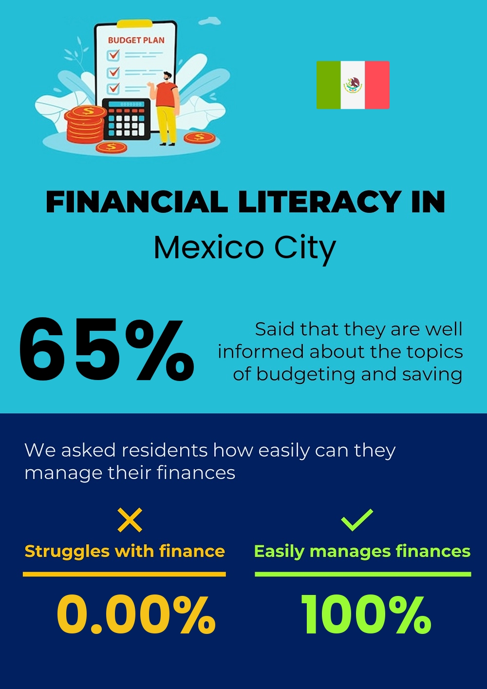 Financial literacy and difficulty in budgeting and financial planning in Mexico City