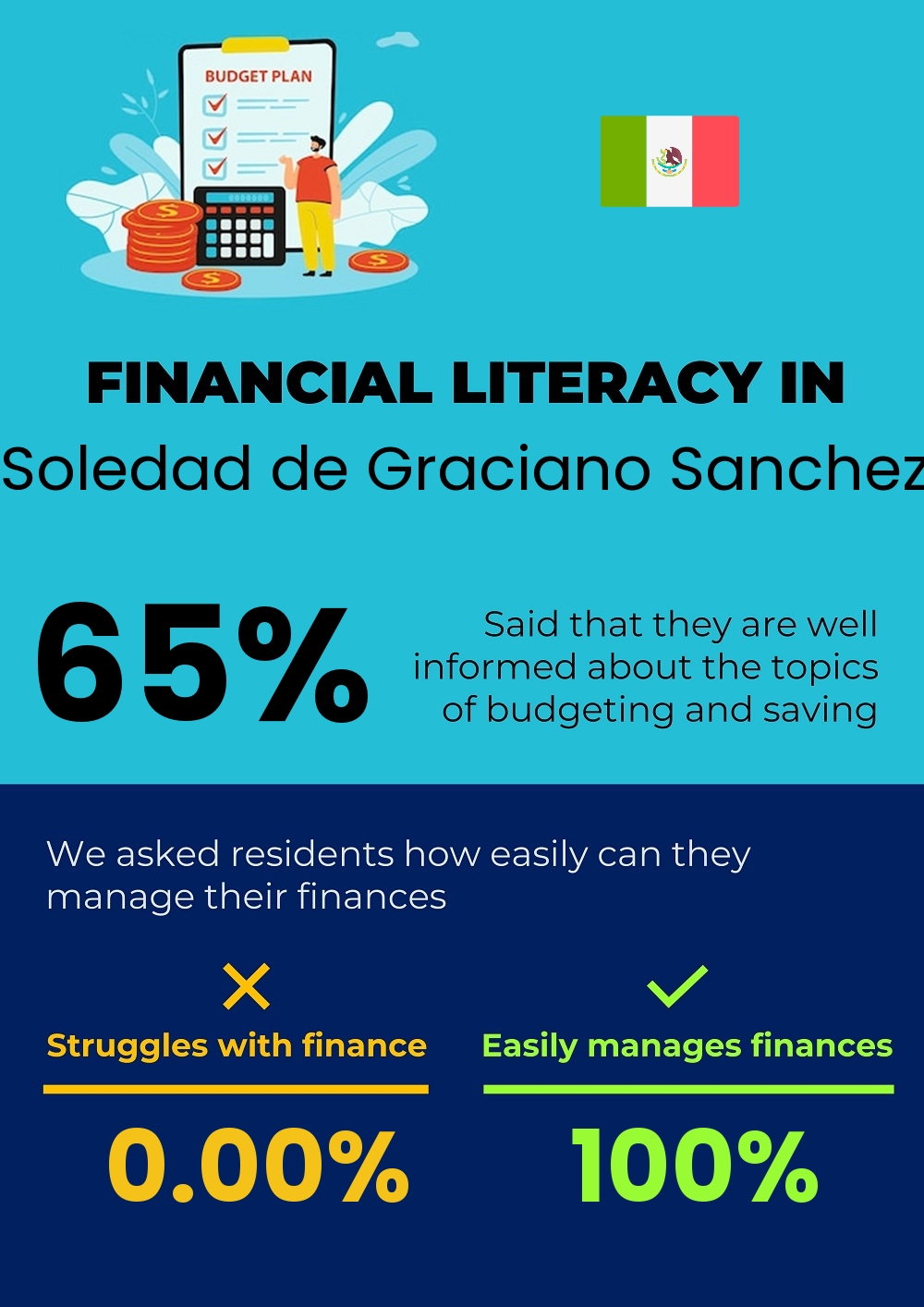 Financial literacy and difficulty in budgeting and financial planning for individuals in Soledad de Graciano Sanchez