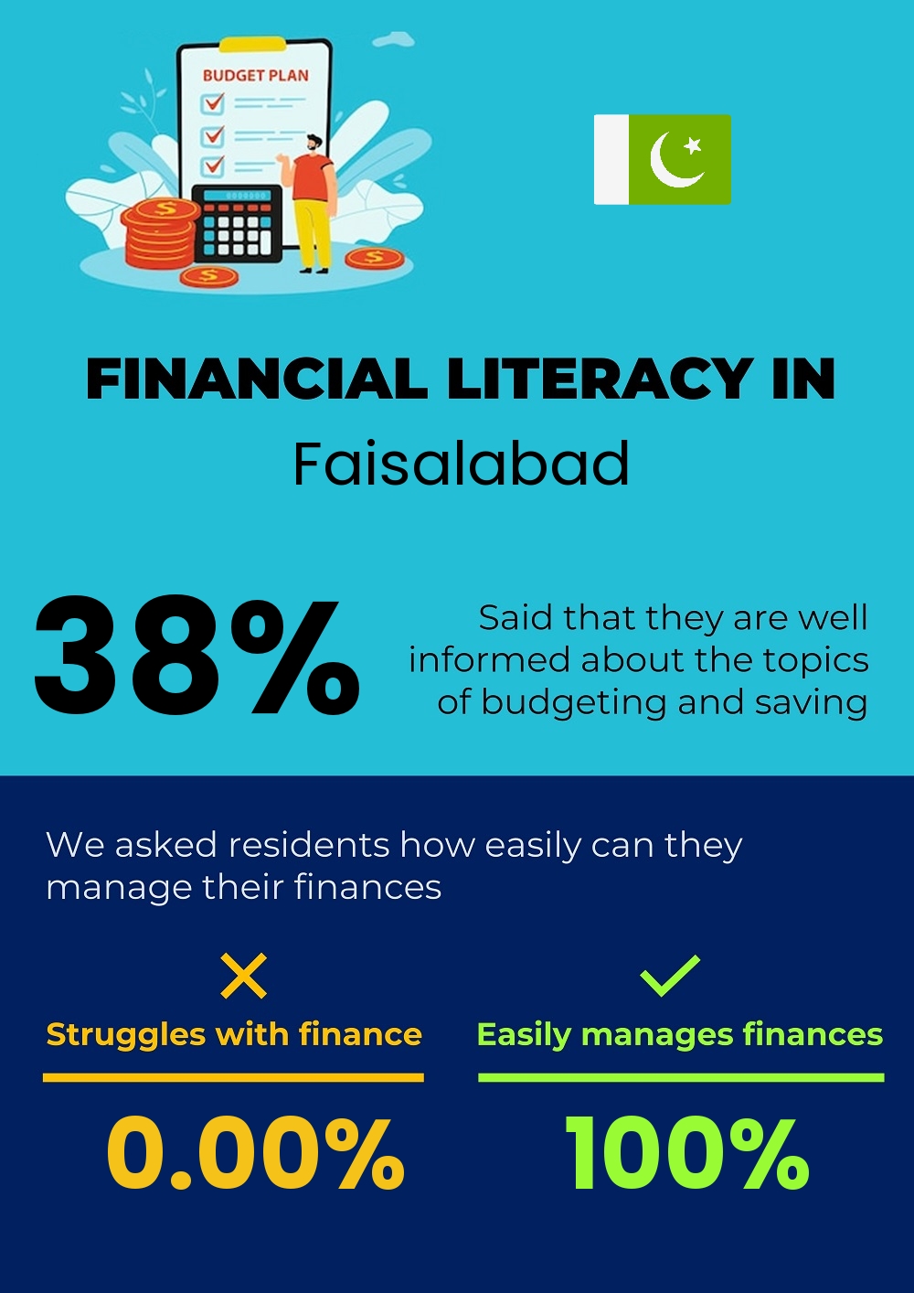 Financial literacy and difficulty in budgeting and financial planning in Faisalabad