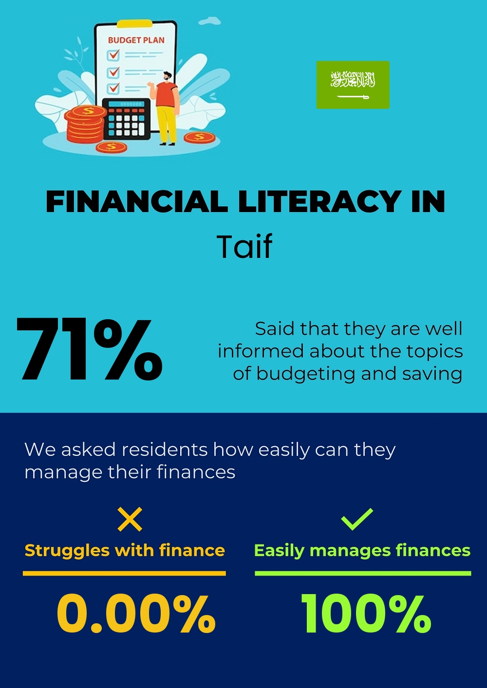 Financial literacy and difficulty in budgeting and financial planning for couples in Taif