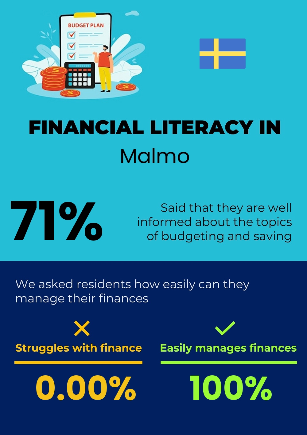 Financial literacy and difficulty in budgeting and financial planning for families in Malmo