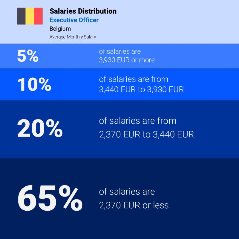 Median and salary distribution Belgium Executive Officer