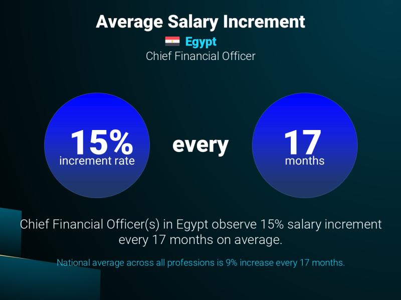 Annual Salary Increment Rate Egypt Chief Financial Officer