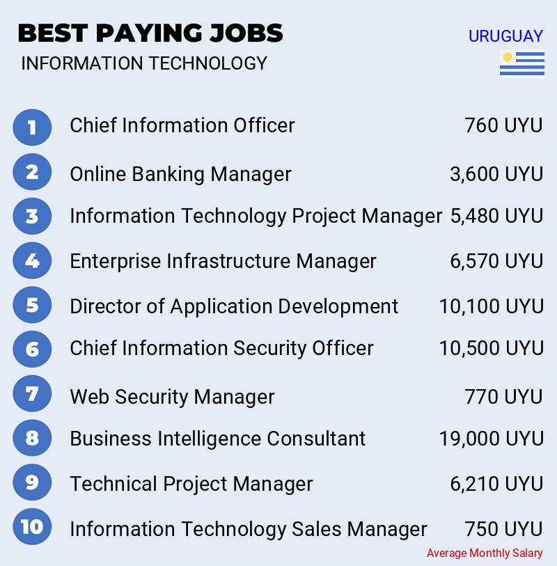 Highest Paying Jobs in Information Technology - Uruguay